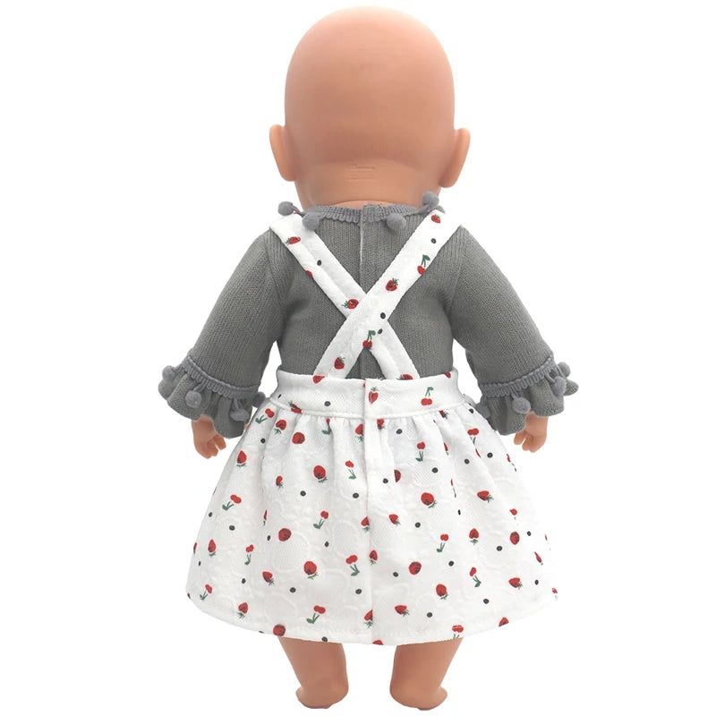 Doll Outfit Set with Hat for 17-43 cm Baby Dolls