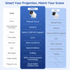 Comparison chart showing features of the P30Pro and P30 smart mini projectors.