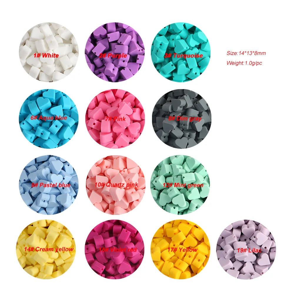 Silicone Charm Beads Set for DIY Jewelry Making