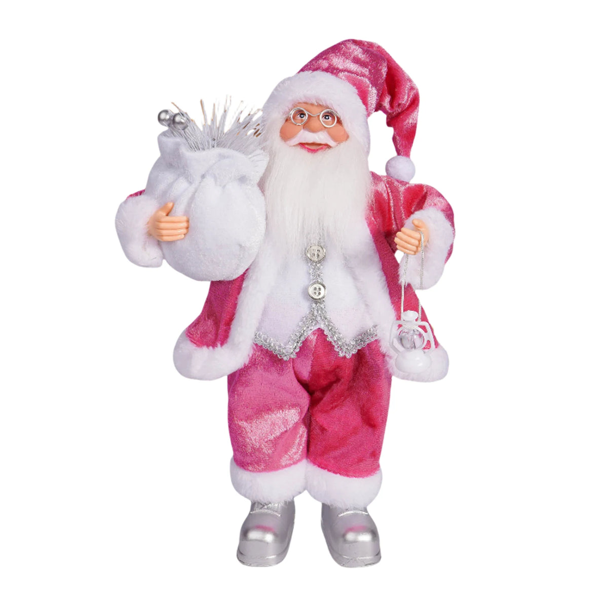 A 30cm Christmas Santa Claus figurine with a red suit, white beard, and festive hat.