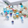 4-Piece Crystal Ball Silicone Mold Set for DIY Jewelry Making