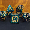 Dragon Pattern Polyhedral Dice Set for RPG & Tabletop Gaming