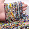 Mixed-Color Rondelle Glass Beads for Jewelry Making