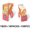 A box of My Little Pony Friendship Cards featuring a themed pouch, showing 18 packs containing 108 cards.