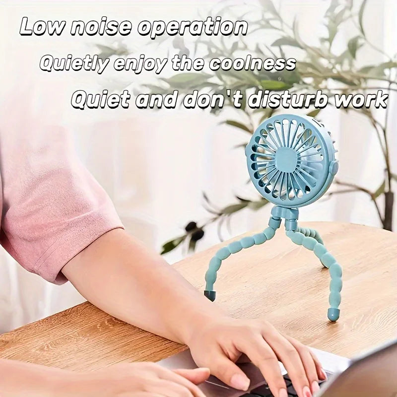 Flexible Mini USB Fan with Tripod Stand