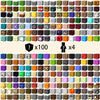 A large collection of 100 magnetic building blocks in various colors and shapes for STEM construction.
