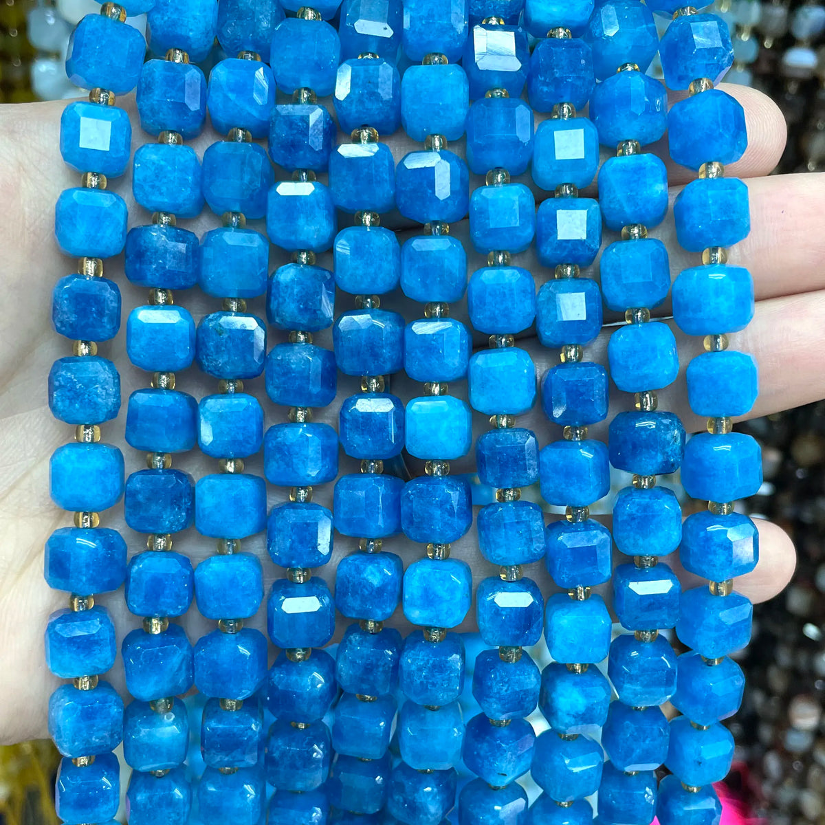 Natural Stone Faceted Beads for Jewelry Making