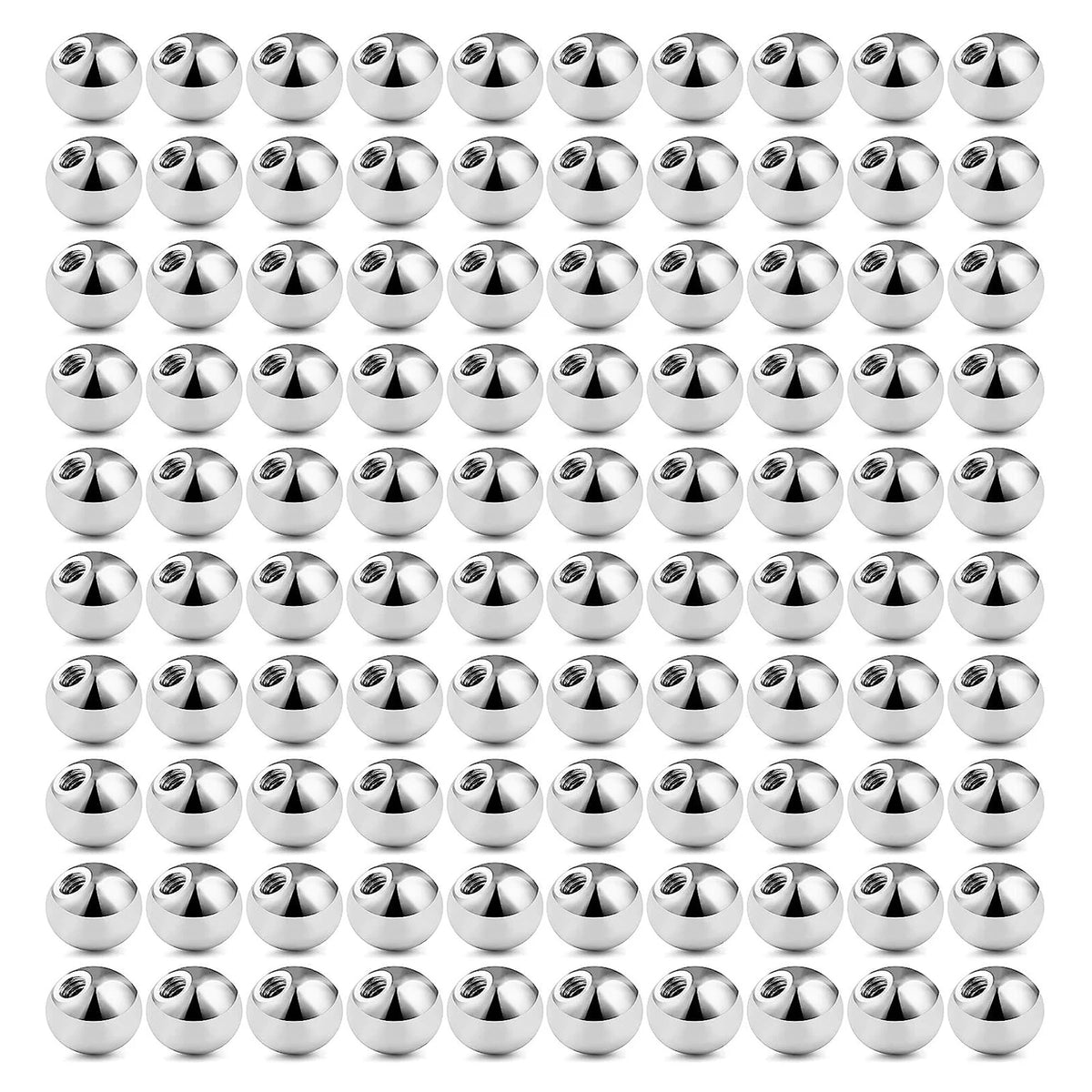 Surgical Steel Body Jewelry Replacement Balls (100 Pack)
