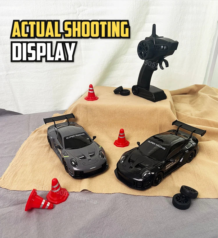 4WD High-Speed RC Drift Truck with LED Lights