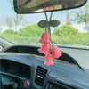 Handmade Crochet Bluebell Flower Car Pendant