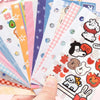 Korean Style Duplex Sticker Set (30 Sheets) for Scrapbooking & Journaling