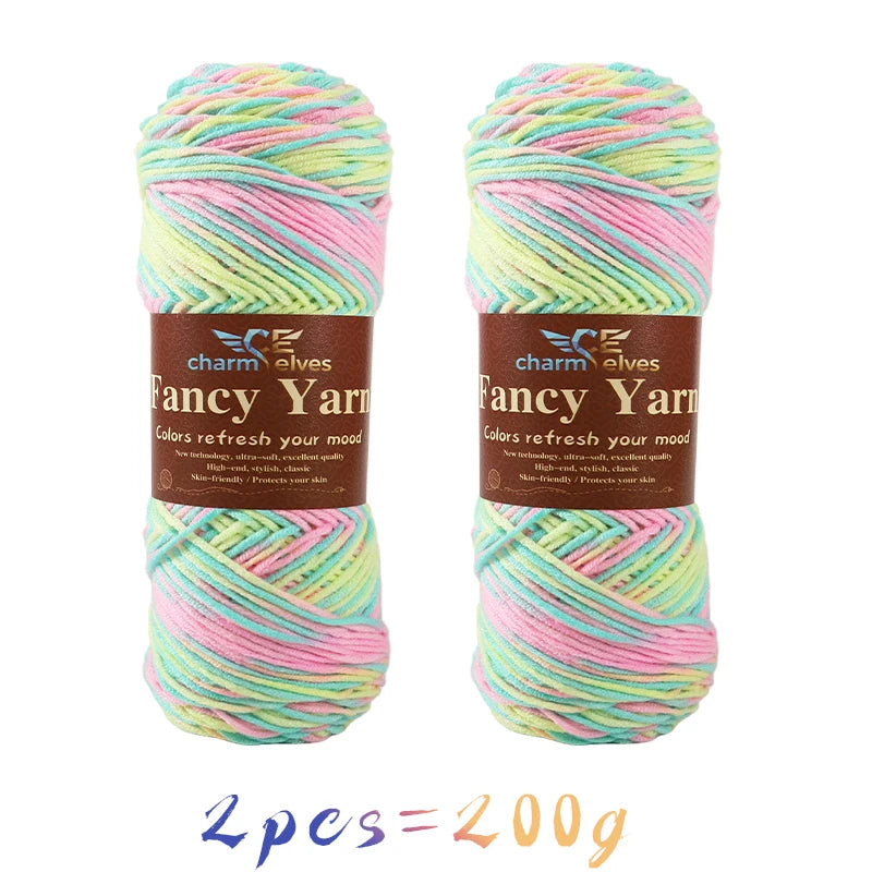 Soft Gradient Acrylic Yarn - 200g per Ball