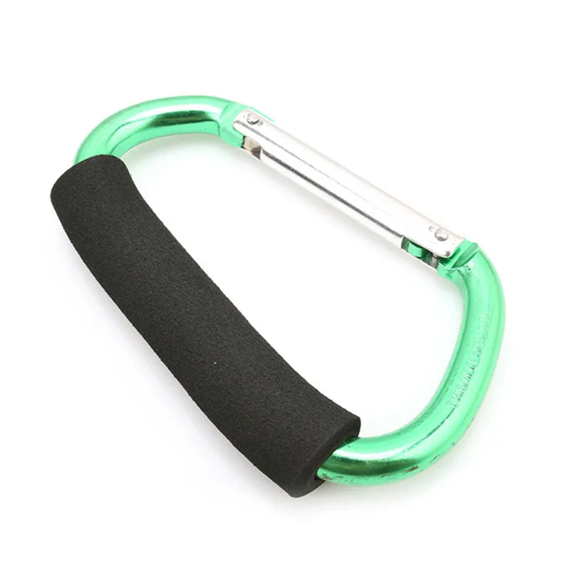 Heavy-Duty Aluminum Carabiner Stroller Hooks for Bags and Purses