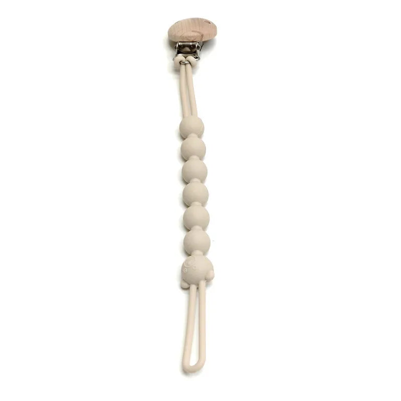 Baby Pacifier Clip with Silicone Teething Beads