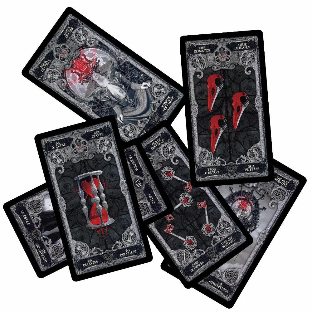 XIII Dark Tarot Card Deck – Mystical English Divination Cards