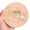 Wooden Baby Birth Memory Keepsake Set with Wristband and Display Stand
