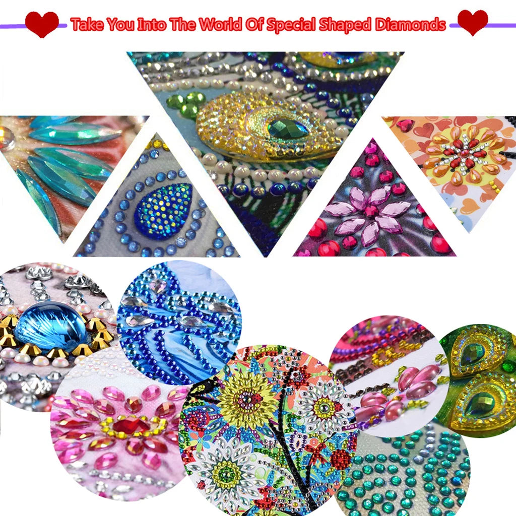 DIY Diamond Art Coaster Set for Christmas & More