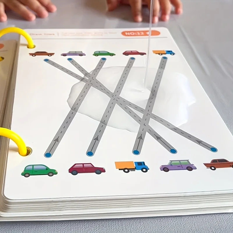 Reusable Magic Tracing Workbook with Pen & Eraser