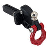 Black metal trailer hitch receiver for 1/8 and 1/10 RC crawler cars