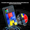 A slide puzzle brain teaser game showing a magnetic block setup with colorful pieces and a magnetic suction feature.
