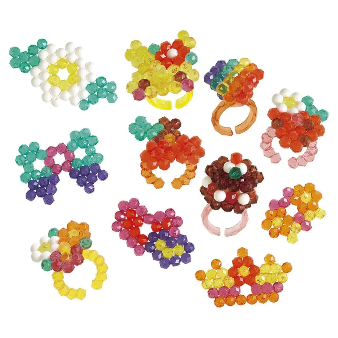 DIY Water Spray Beads Kit – 300 Pieces, 36 Colors, 3D Puzzle Craft Set for Kids