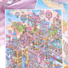 Kawaii Fantasy City 3D Sticker Sheet