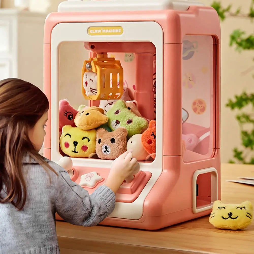 Mini Claw Machine Toy with Lights and Music for Kids