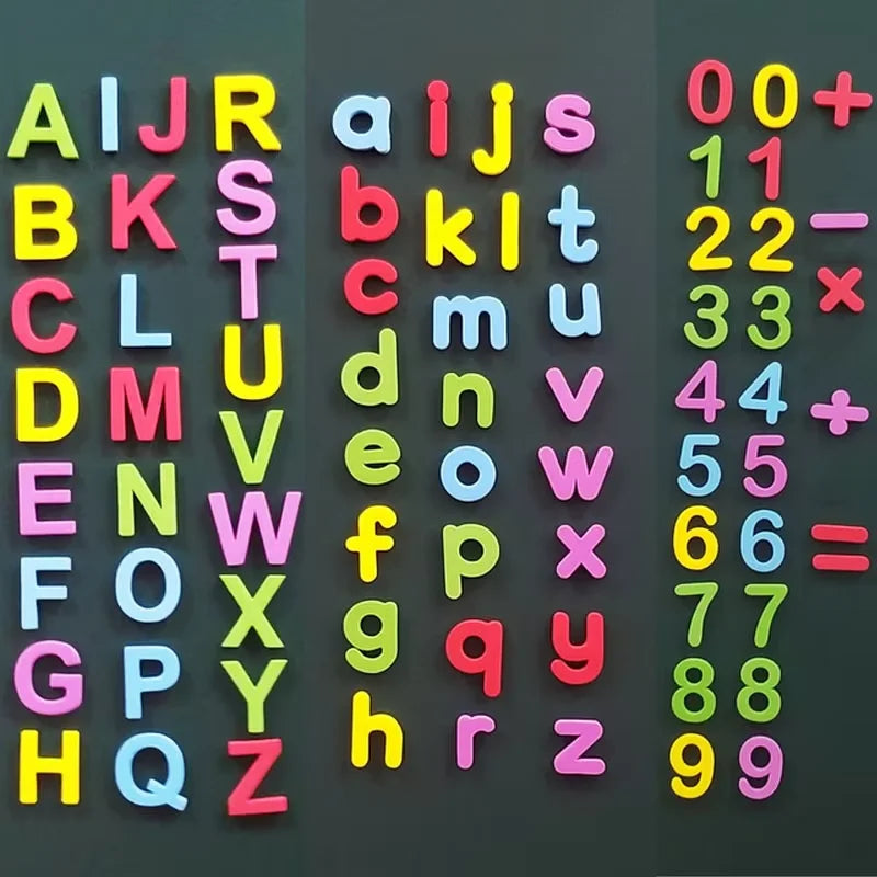Magnetic Alphabet & Number Learning Set for Toddlers – EVA Foam Fridge Magnets