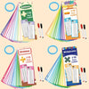 A set of math flash cards for kids covering addition, subtraction, multiplication, and division practice.