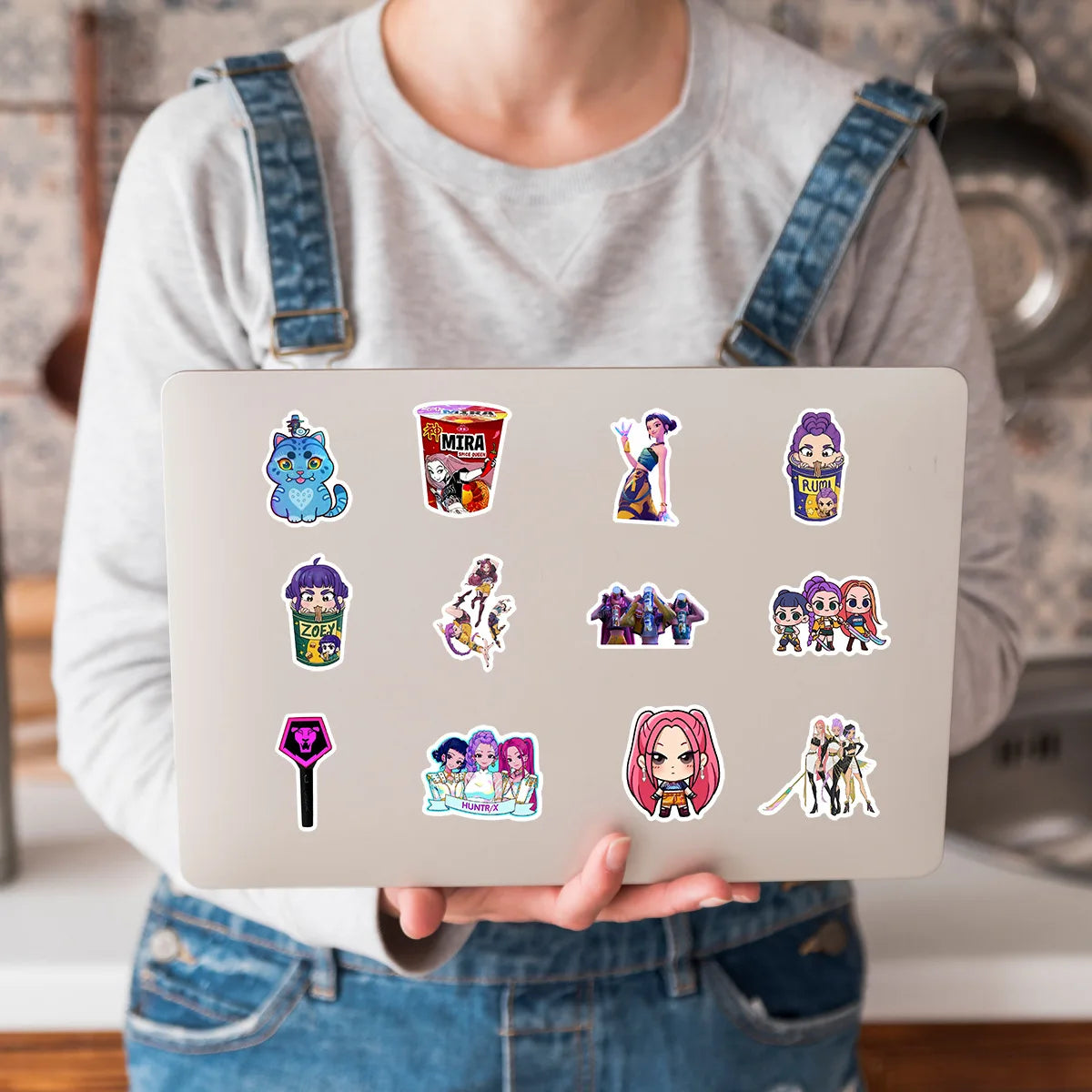 Cute Kawaii Cartoon Girl Sticker Pack (50-Piece)