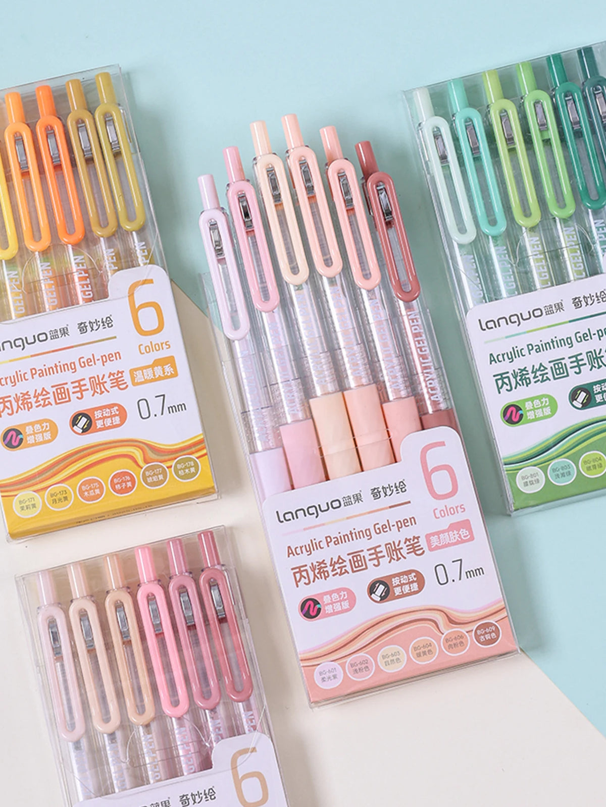 12 Color Acrylic Gel Pen Set
