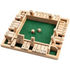 Wooden Shut the Box Dice Game for Family Fun