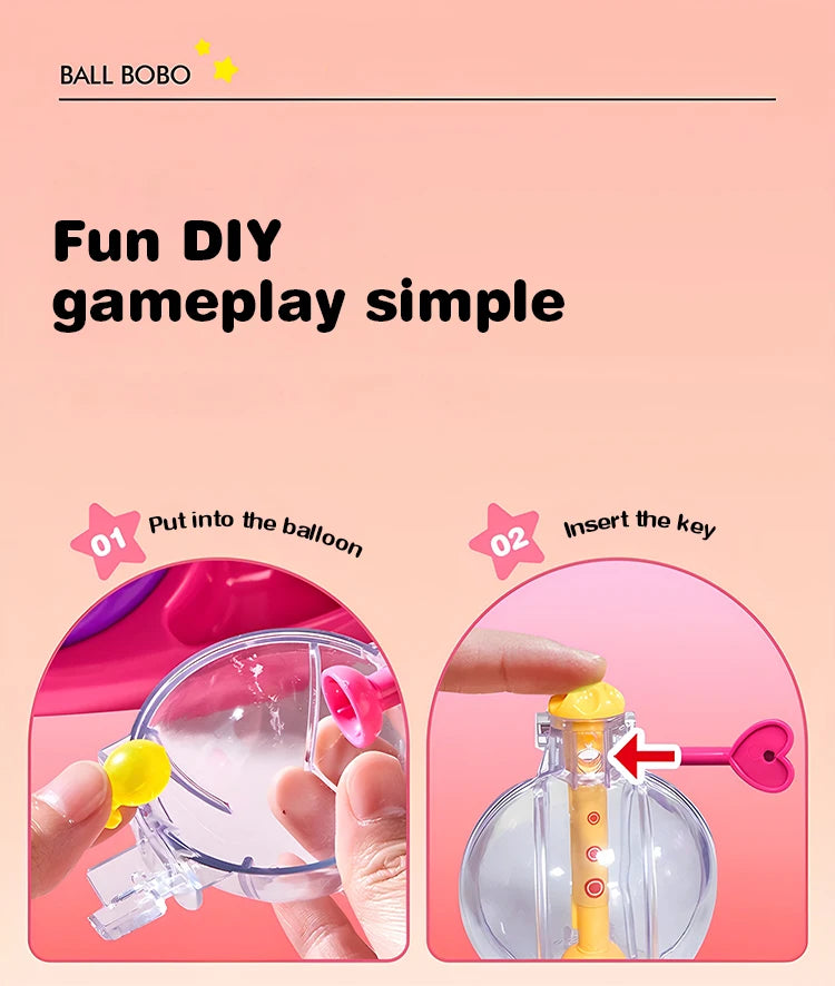DIY Inflatable Balloon Craft Kit with Pump and Stickers