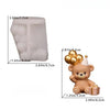 Heart-Shaped Balloon Bear Silicone Mold for Candles & Resin Crafts