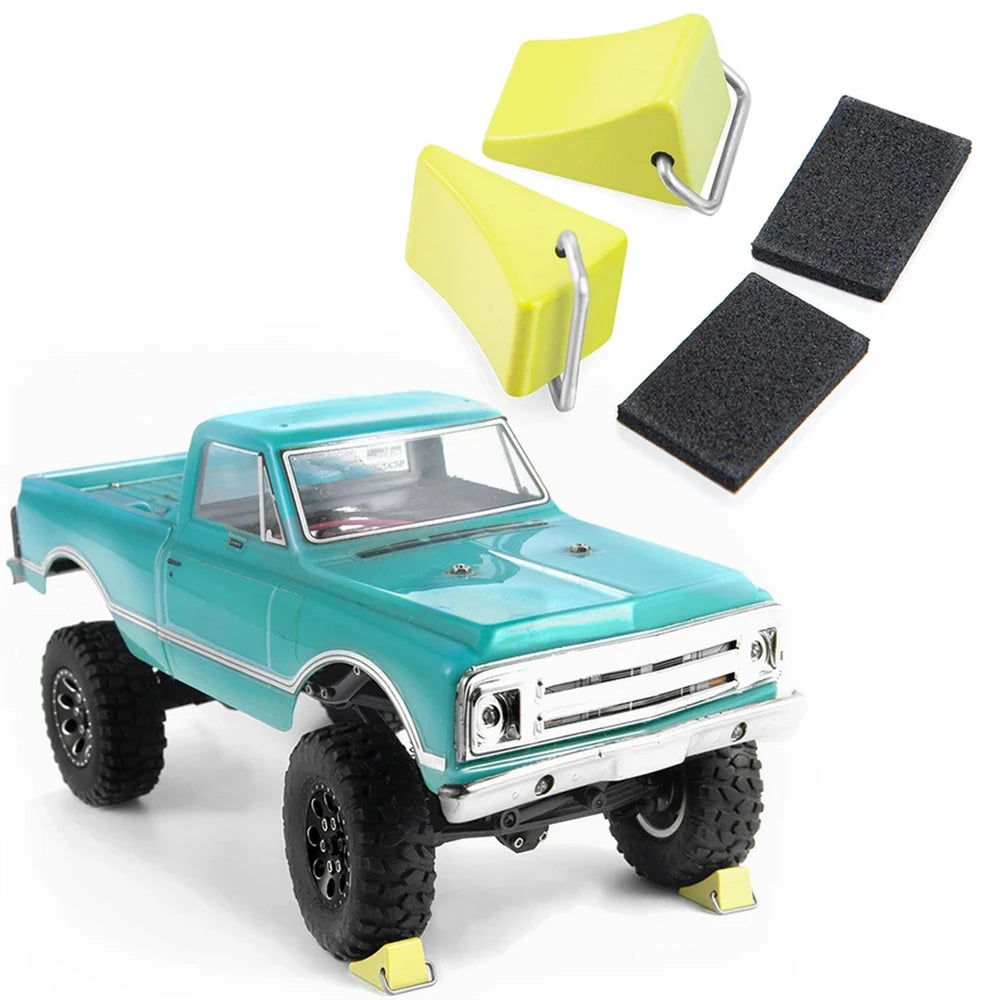 Die-Cast Metal RC Car Scale Accessory Set with Jack Stands and Tools