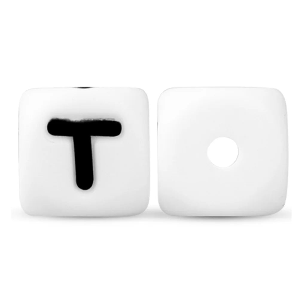 Silicone Letter Beads for DIY Bracelets and Jewelry Making