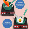 Kids Pretend Play Kitchen Set with Pots and Play Food