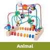 Wooden Bead Maze Roller Coaster with Abacus for Toddlers