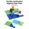 Magnetic Building Block Base Plates for Creative Play