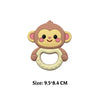 Cartoon Animal Silicone Baby Teether with Pacifier Clip