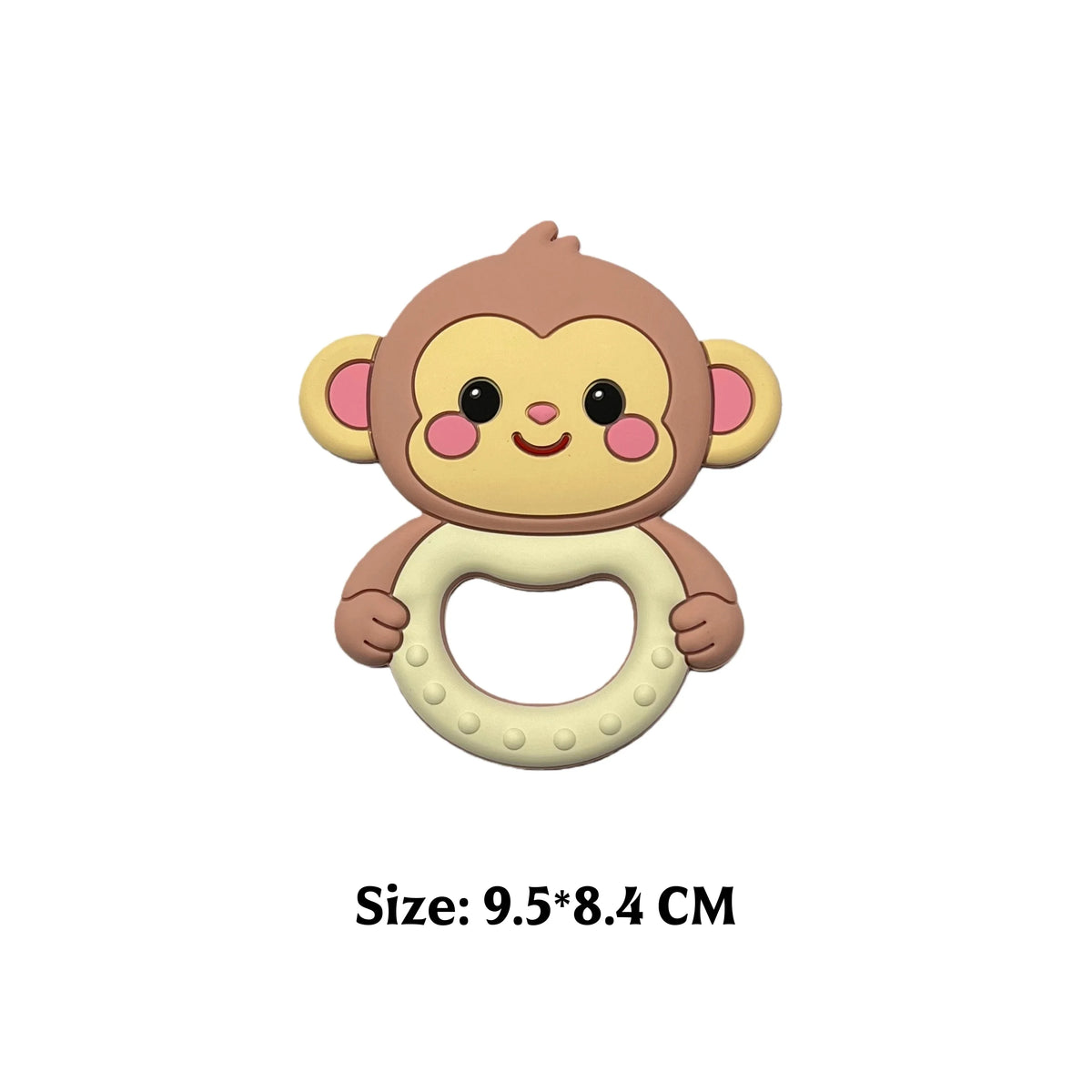 Cartoon Animal Silicone Baby Teether with Pacifier Clip