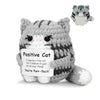 Handmade Crochet Emotional Support Cat Ornament