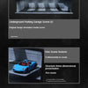 A 1:64 scale LED light-up underground parking garage diorama featuring a car display.