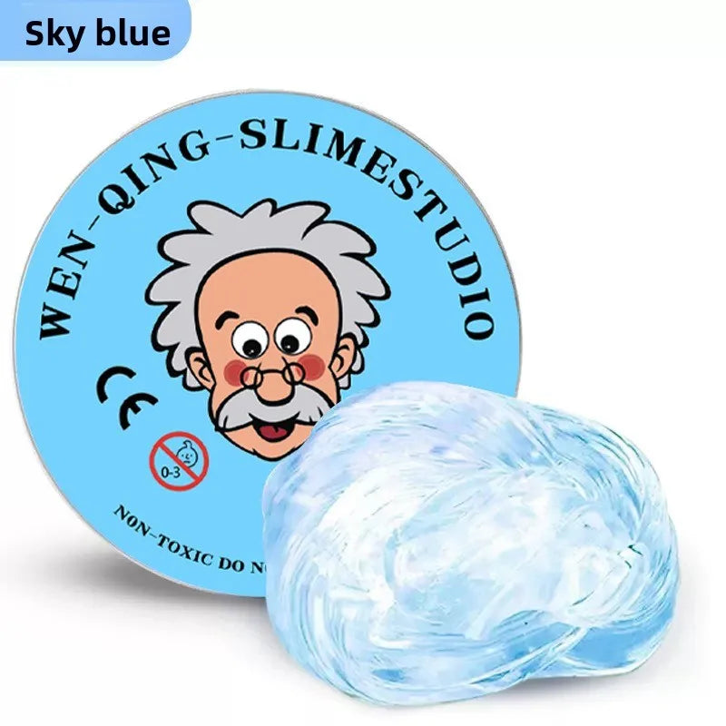Clear Crystal Liquid Glass Thinking Putty – Stress Relief Fidget Toy