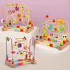 Wooden Bead Maze Roller Coaster Toy for Toddlers