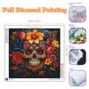 5D Diamond Painting Kit – Floral Skull Full Drill Art Craft