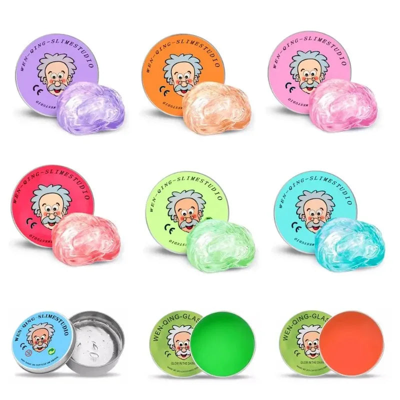 Clear Crystal Liquid Glass Thinking Putty – Stress Relief Fidget Toy