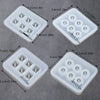 4-Piece Crystal Ball Silicone Mold Set for DIY Jewelry Making