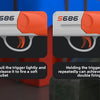 Double-Barrel Soft Bullet Toy Shotgun for Outdoor Play