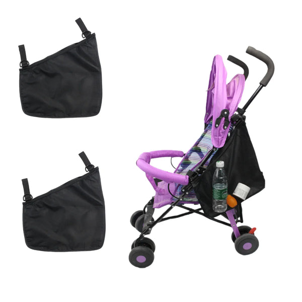 Universal Stroller Side Organizer with Large Capacity Mesh Storage